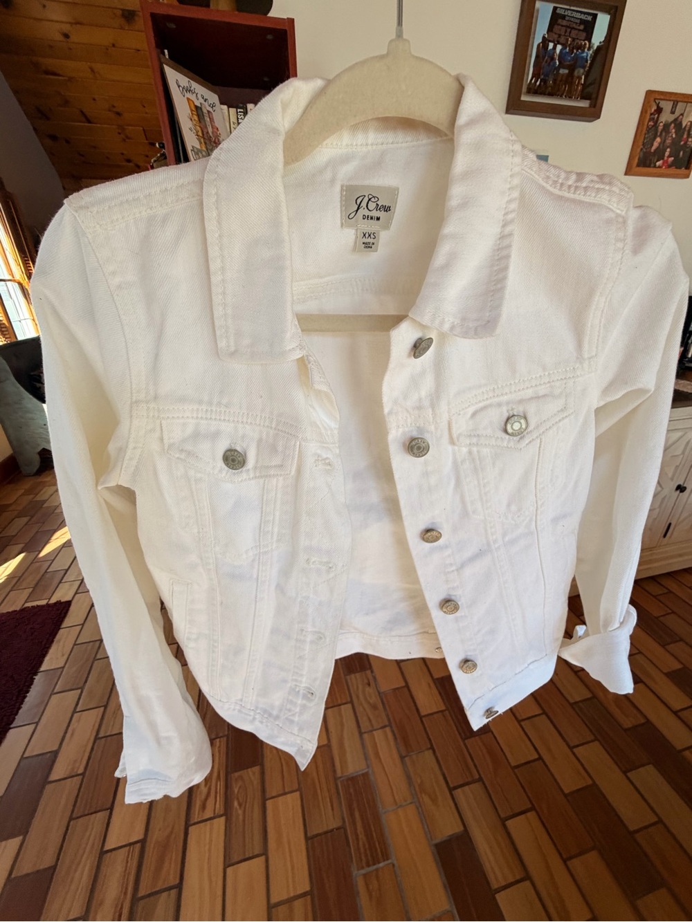 J. Crew White Denim Jean Jacket - Women's XXS
